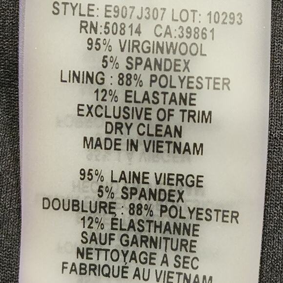 ELIE Tahari virgin wool blend Grey tweed? Pencil skirt size 2‎ - Picture 6 of 8